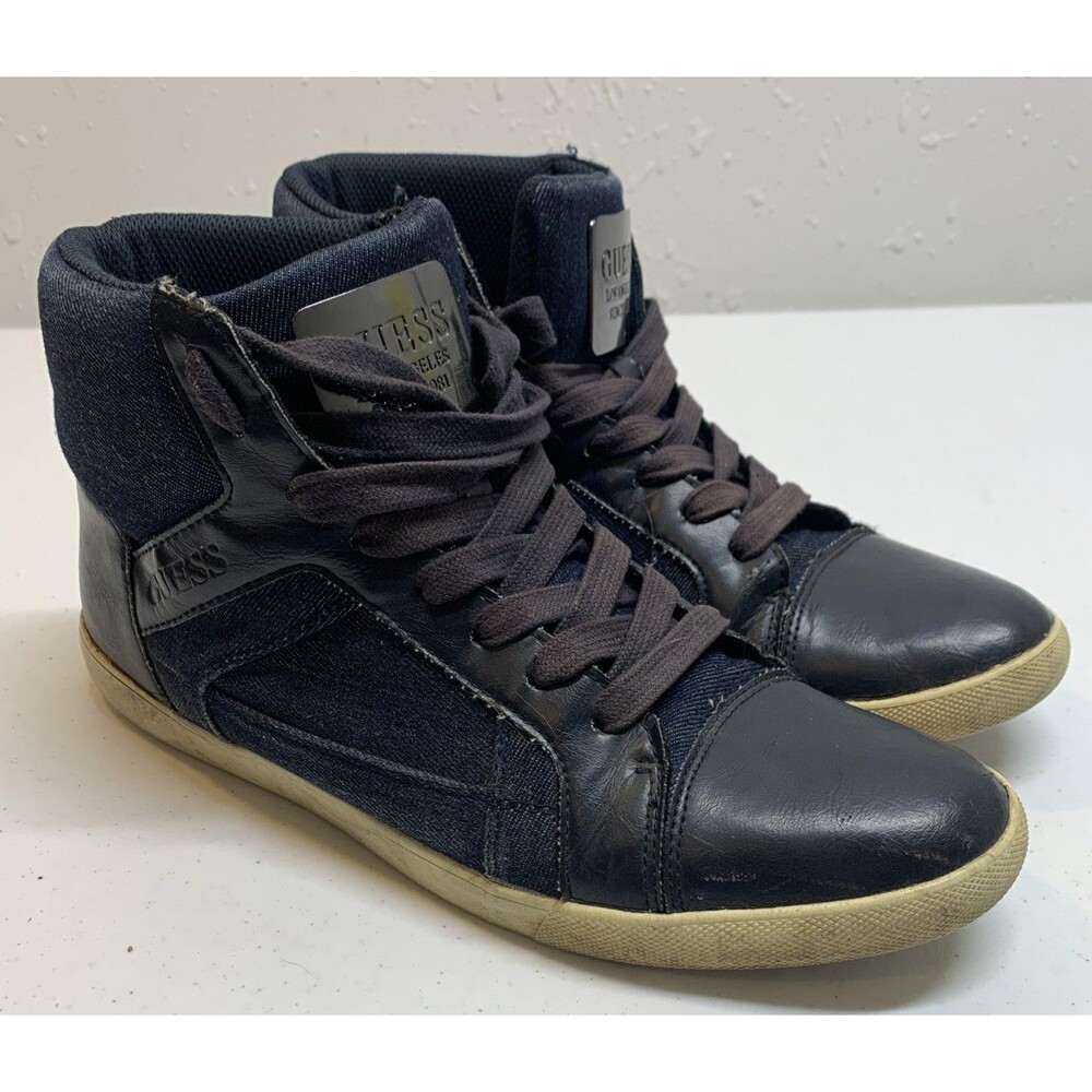 Guess GM Jaxom2 Denim High Top Fashion Sneakers Men's 9.5
